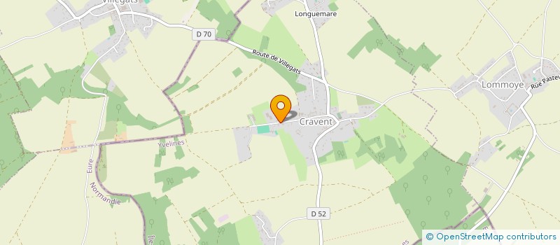 localisation de l'entreprise EUROFACTOR ENERGIES 78  CRAVENT