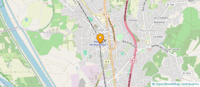 localisation de l'entreprise EUROFASTENERS à LE PEAGE-DE-ROUSSILLON