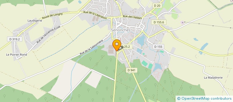 localisation de l'entreprise EUROFEU SA à SENONCHES