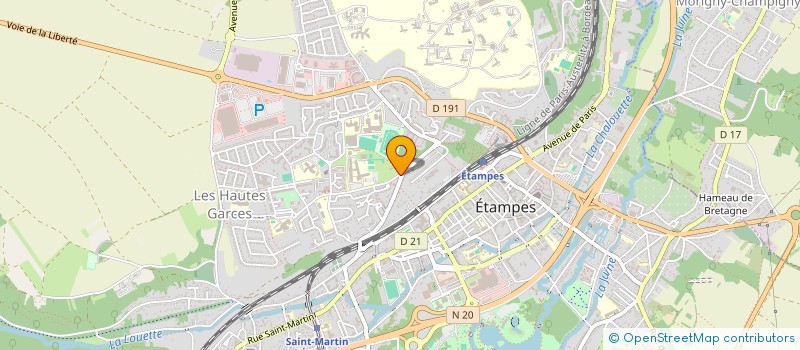 localisation de l'entreprise EUROFIBRE à ETAMPES