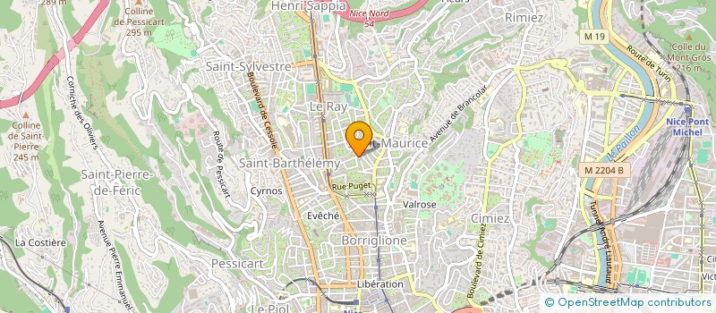 localisation de l'entreprise EUROFIDUCIA à NICE