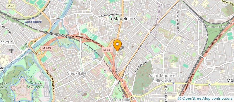 localisation de l'entreprise EUROFIN CONSULT SARL à LA MADELEINE