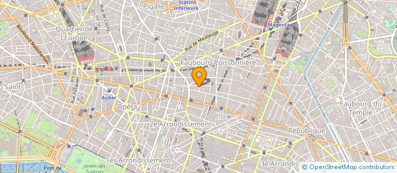 localisation de l'entreprise EUROFINANCES à PARIS