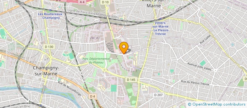 localisation de l'entreprise EUROFININVEST à CHAMPIGNY-SUR-MARNE