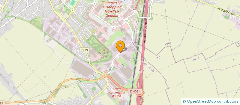 localisation de l'entreprise EUROFINS ANALYSES POUR LE BATIMENT NORD à HENIN-BEAUMONT