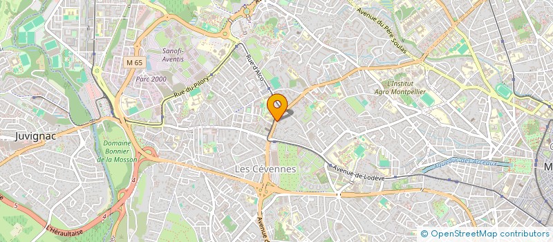 localisation de l'entreprise EUROFINS BIOMED LANGUEDOC-ROUSSILLON à MONTPELLIER