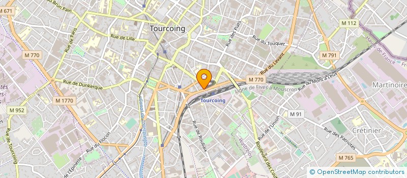 localisation de l'entreprise EUROFINS BIOMED NORD PAS DE CALAIS à TOURCOING