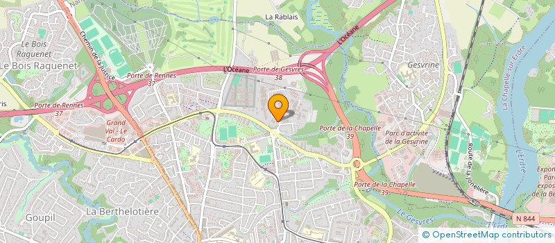 localisation de l'entreprise EUROFINS HYGIENE ALIMENTAIRE SUD-OUEST à NANTES