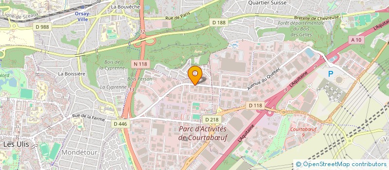 localisation de l'entreprise EUROFINS HYGIENE HOSPITALIERE NORD à LES ULIS