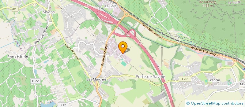 localisation de l'entreprise EUROFINS LABAZUR RHONE-ALPES à PORTE-DE-SAVOIE