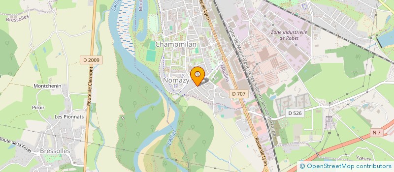 localisation de l'entreprise EUROFINS LABORATOIRE COEUR DE FRANCE  MOULINS
