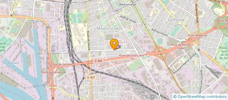 localisation de l'entreprise EUROFINS LABORATOIRE MICROBIOLOGIE RHONE-ALPES  VENISSIEUX