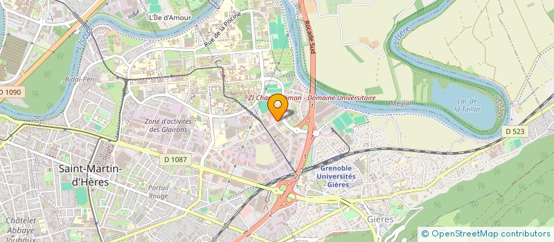 localisation de l'entreprise EUROFINS OPTIMED LYON à GIERES