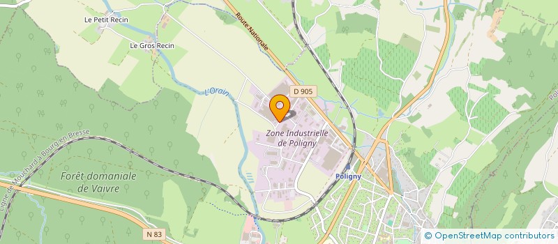 localisation de l'entreprise EUROFIRM SA à POLIGNY