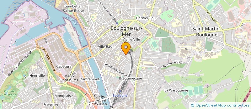 localisation de l'entreprise EUROFISK à BOULOGNE SUR MER