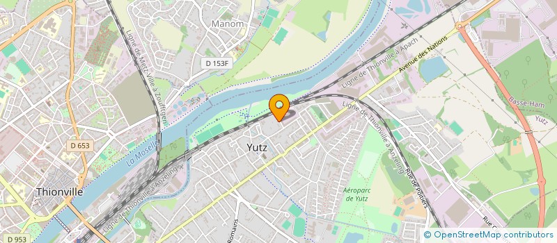 localisation de l'entreprise EUROFITNESS NEW à YUTZ
