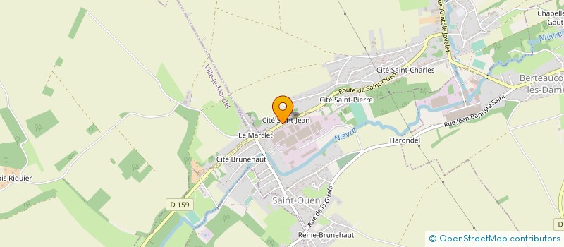 localisation de l'entreprise EUROFLAM à SAINT-OUEN