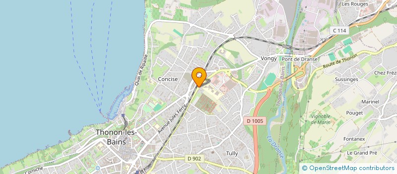 localisation de l'entreprise EUROFLASH STATION à THONON-LES-BAINS