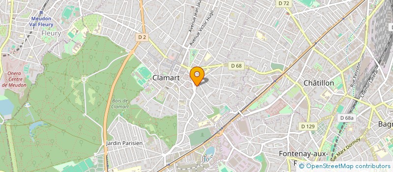 localisation de l'entreprise EUROFLOR à CLAMART
