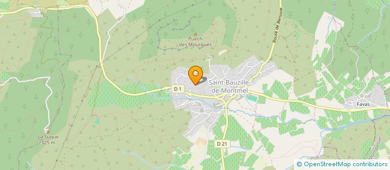 localisation de l'entreprise EUROFONCAGES SARL à SAINT-BAUZILLE-DE-MONTMEL
