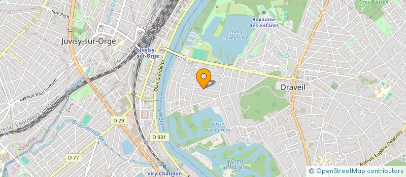 localisation de l'entreprise EUROFOOT MANAGEMENT à DRAVEIL