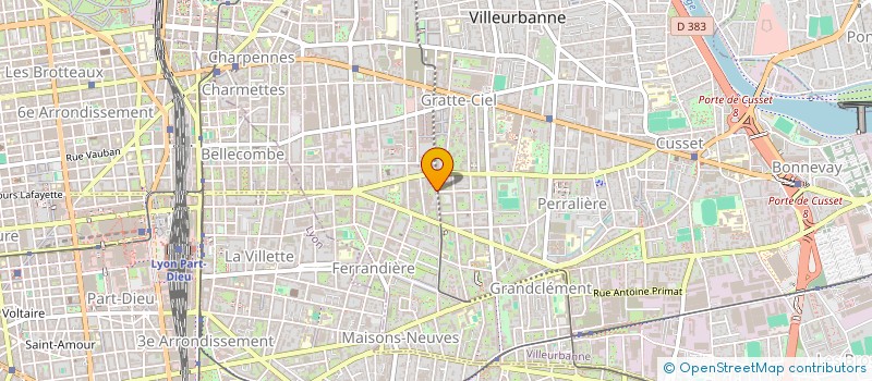 localisation de l'entreprise EUROFOR à VILLEURBANNE