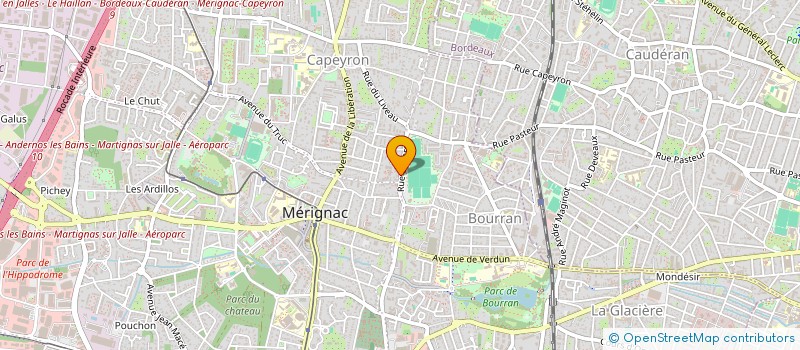 localisation de l'entreprise EUROFORCE  MERIGNAC