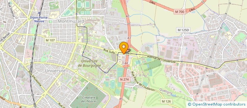 localisation de l'entreprise EUROFOREST  DIJON