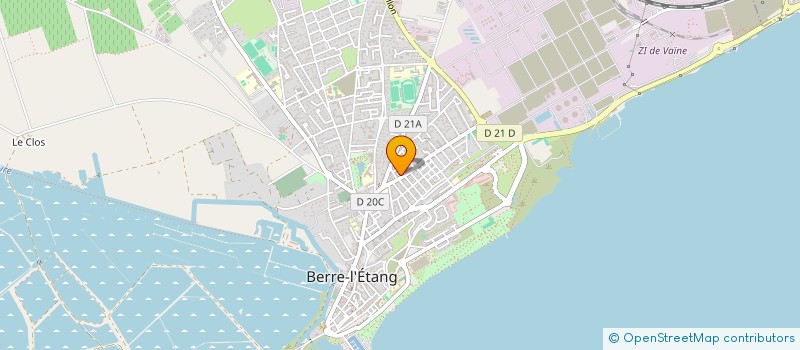 localisation de l'entreprise EUROFORM à BERRE-L'ETANG