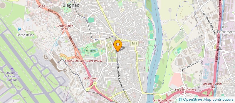 localisation de l'entreprise EUROFORME à BLAGNAC
