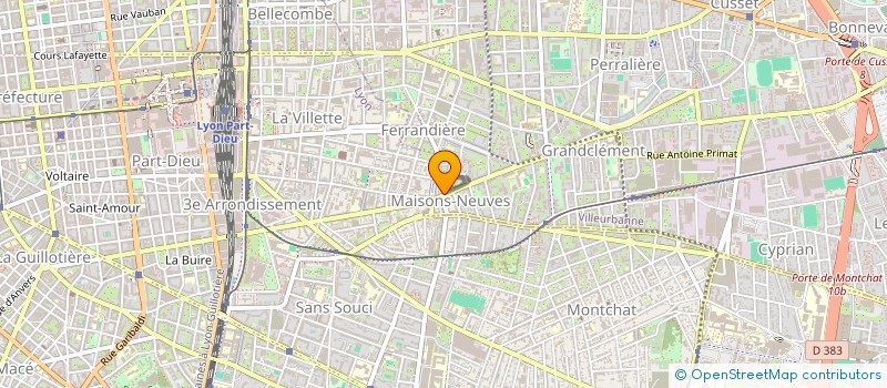 localisation de l'entreprise EUROFRANCE DEMENAGEMENTS  VILLEURBANNE