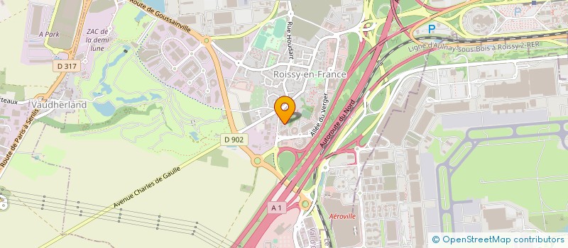 localisation de l'entreprise EUROFRET à ROISSY-EN-FRANCE
