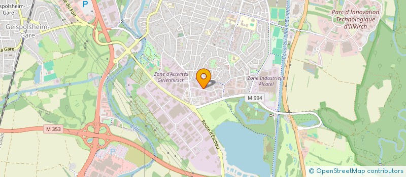 localisation de l'entreprise EUROFRET  ILLKIRCH-GRAFFENSTADEN