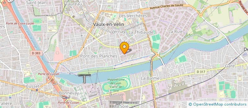 localisation de l'entreprise EUROFRET  VAULX-EN-VELIN