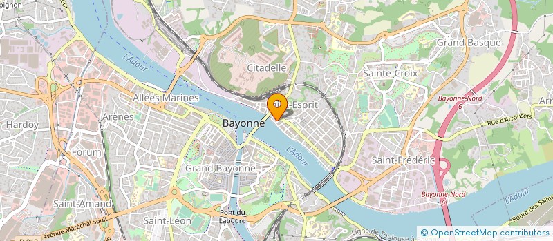 localisation de l'entreprise EUROFRITS FRANCE à BAYONNE
