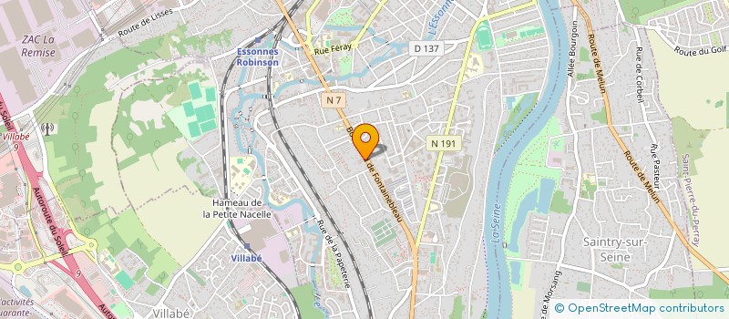 localisation de l'entreprise EUROFRUIT à CORBEIL-ESSONNES