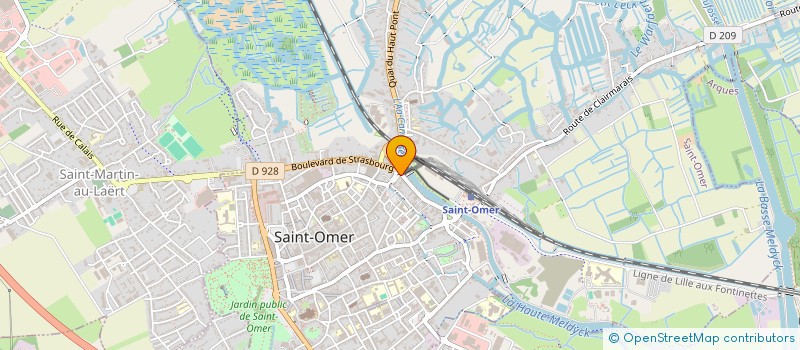 localisation de l'entreprise EUROFUTURE à SAINT-OMER