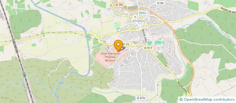 localisation de l'entreprise EUROGAMES  LAMBESC