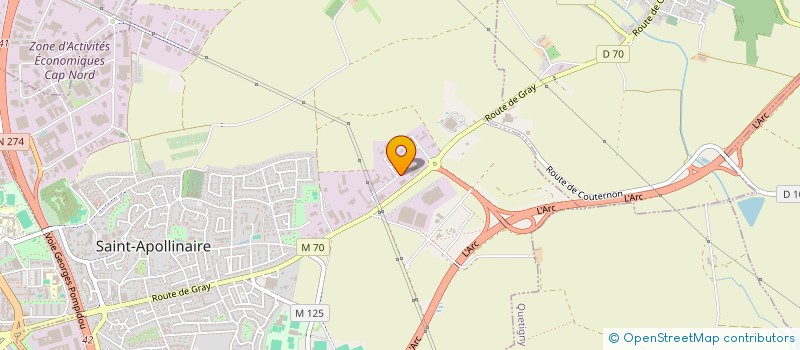 localisation de l'entreprise EUROGERM  SAINT-APOLLINAIRE