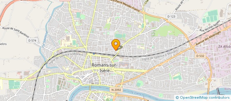 localisation de l'entreprise EUROGEST à ROMANS-SUR-ISERE