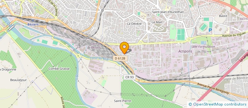 localisation de l'entreprise EUROGEST PATRIMOINE ASSOCIES  BEZIERS