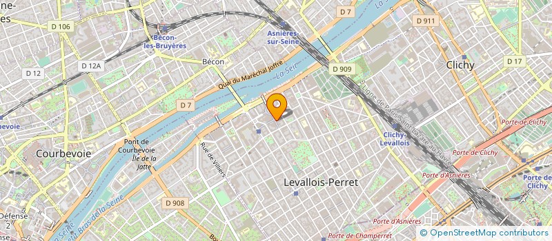 localisation de l'entreprise EUROGLOBAL SARL à LEVALLOIS-PERRET