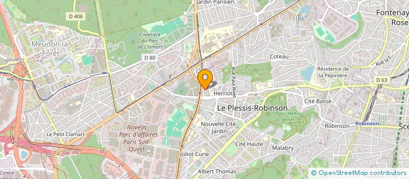 localisation de l'entreprise EUROGLOBE à LE PLESSIS ROBINSON