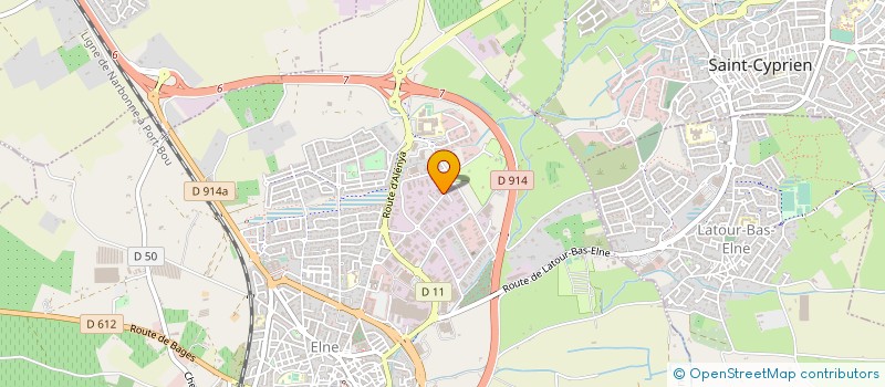 localisation de l'entreprise EUROGOUT à ELNE