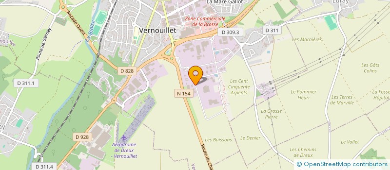 localisation de l'entreprise EUROGRAIN à VERNOUILLET