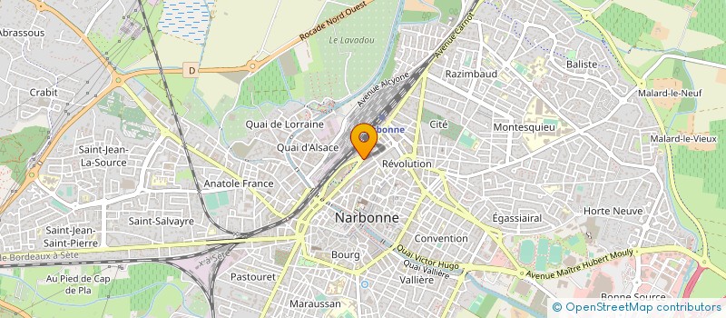 localisation de l'entreprise EUROGRAPHE 1ER à NARBONNE