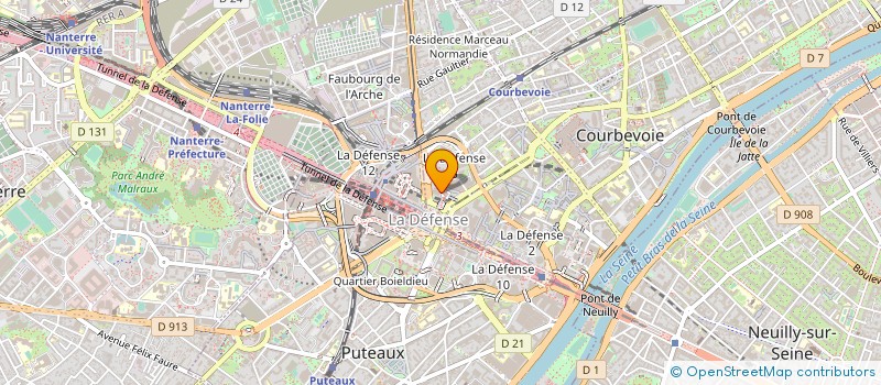 localisation de l'entreprise EUROGROUP RH  COURBEVOIE