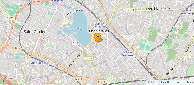 localisation de l'entreprise EUROGYM  ENGHIEN-LES-BAINS