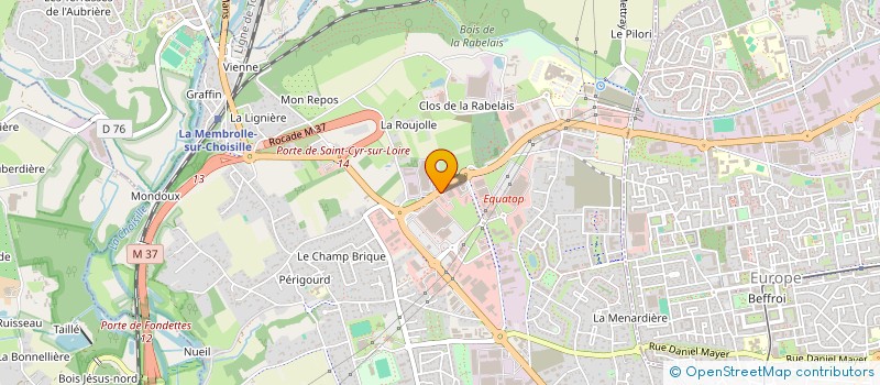 localisation de l'entreprise EUROIMAGE à SAINT-CYR-SUR-LOIRE