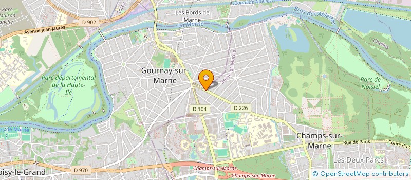 localisation de l'entreprise EUROIMMO  CHAMPS-SUR-MARNE